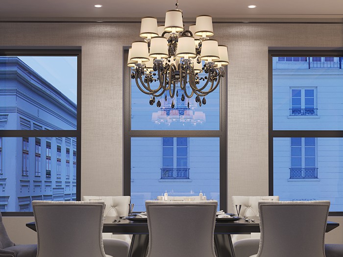 Dimmable lighting in the dining room